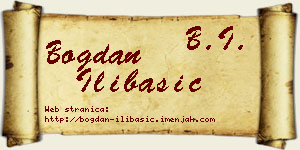 Bogdan Ilibašić vizit kartica